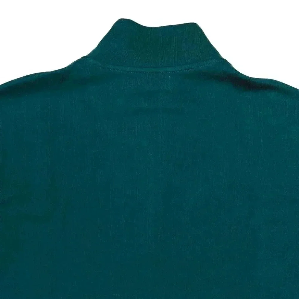 Tasso Elba 1/4 Zip Teal Green Cotton Blend Size Medium - Picture 8 of 11